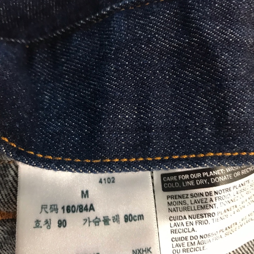 Womens Levi’s Jean and Faux Leather Jacket Medium New Without Tags - Picture 10 of 11